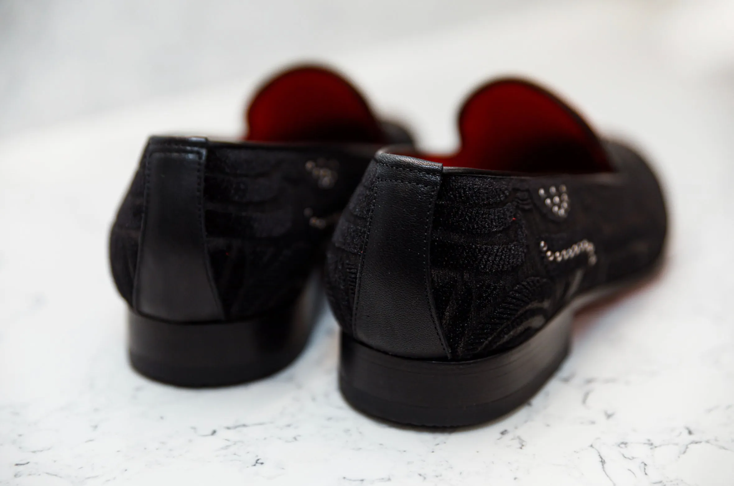 The Tuvan Diamond Loafers - Black