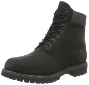 Timberland Men's 6 inch Premium Waterproof Boot Black Nubuck