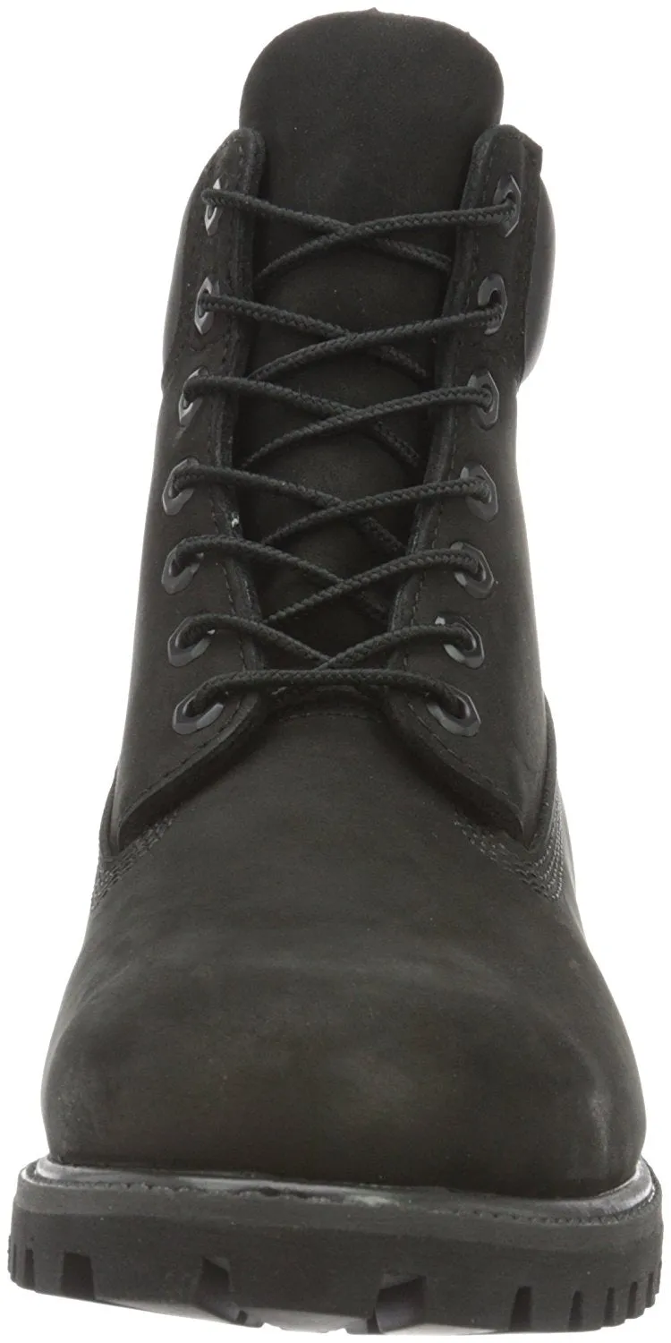 Timberland Men's 6 inch Premium Waterproof Boot Black Nubuck