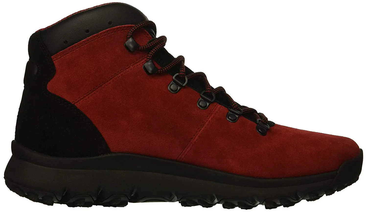 Timberland Men's World Hiker Mid Ankle Boot - Red Suede