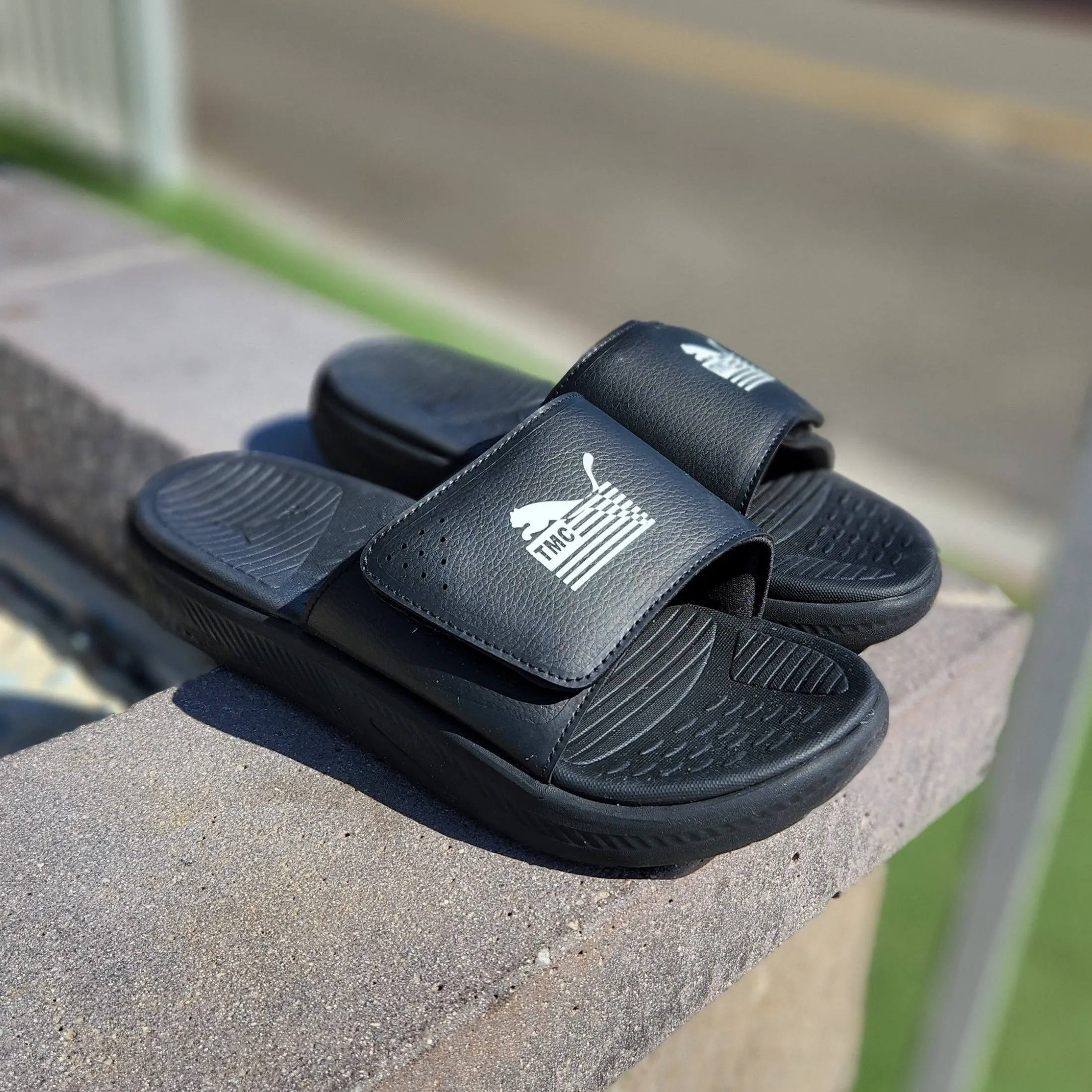 TMC x Puma SoftRide Slides Black