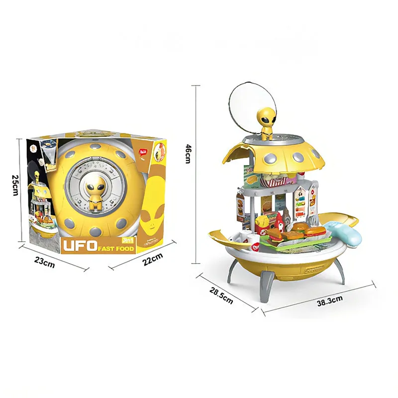 UFO Projector Supermarket Store Backpack Role Play Toy