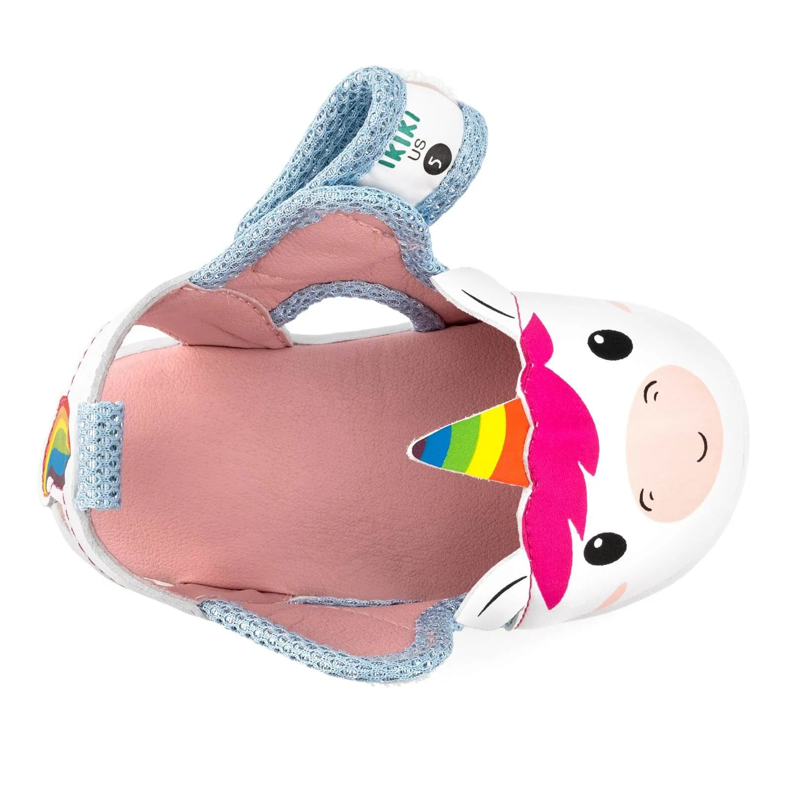 Unicorn Squeaky Toddler Sandals | White/Sparkly Blue