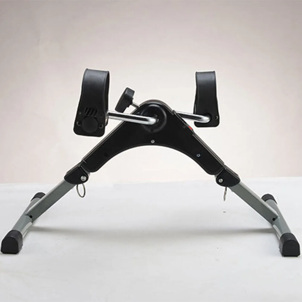 US Arm Leg Foot Pedal Exerciser Foldable Under Desk Stationary Exercise Bike