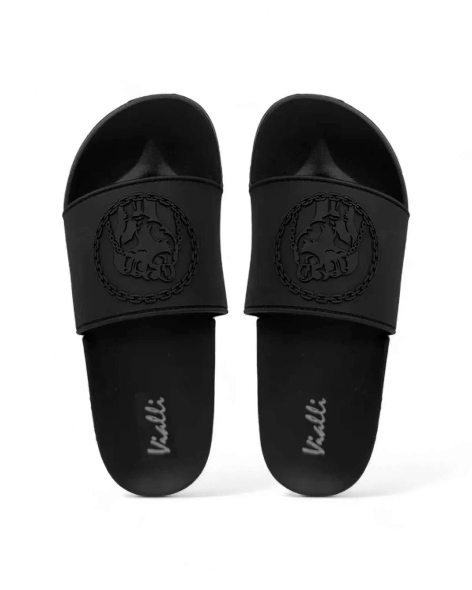 Vialli Black Frigo Slides