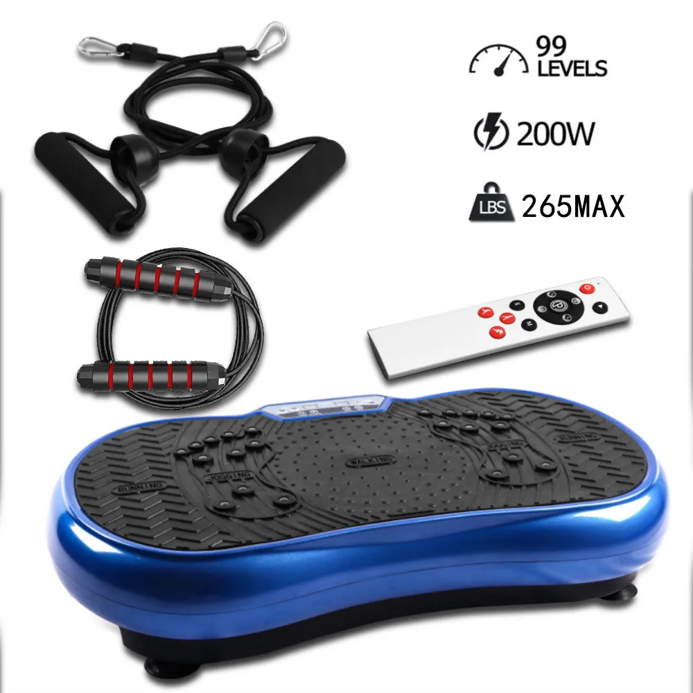 Vibration Platform with Rope Skipping Remote Control Whole Body Workout Fitness Trainer