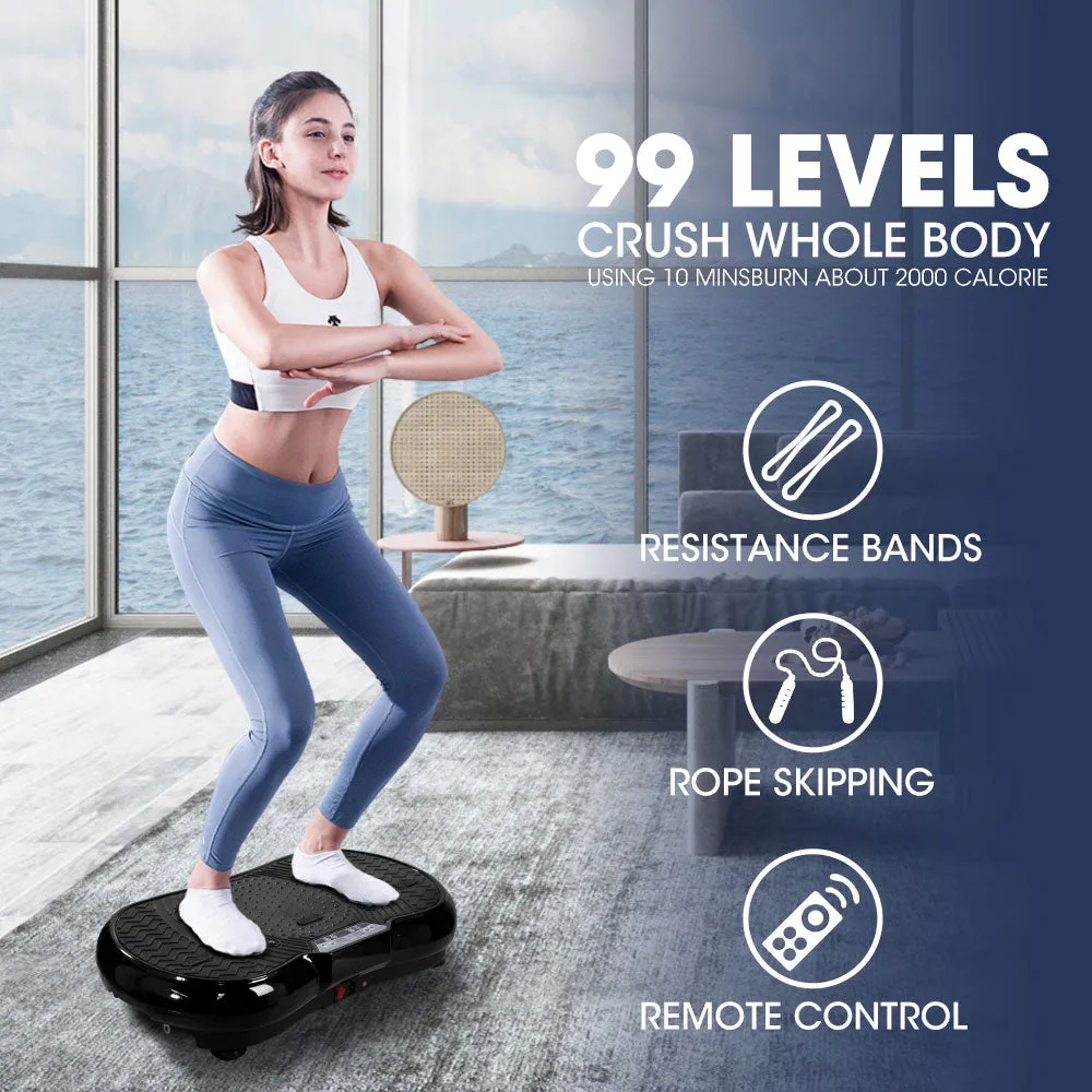 Vibration Platform with Rope Skipping Remote Control Whole Body Workout Fitness Trainer