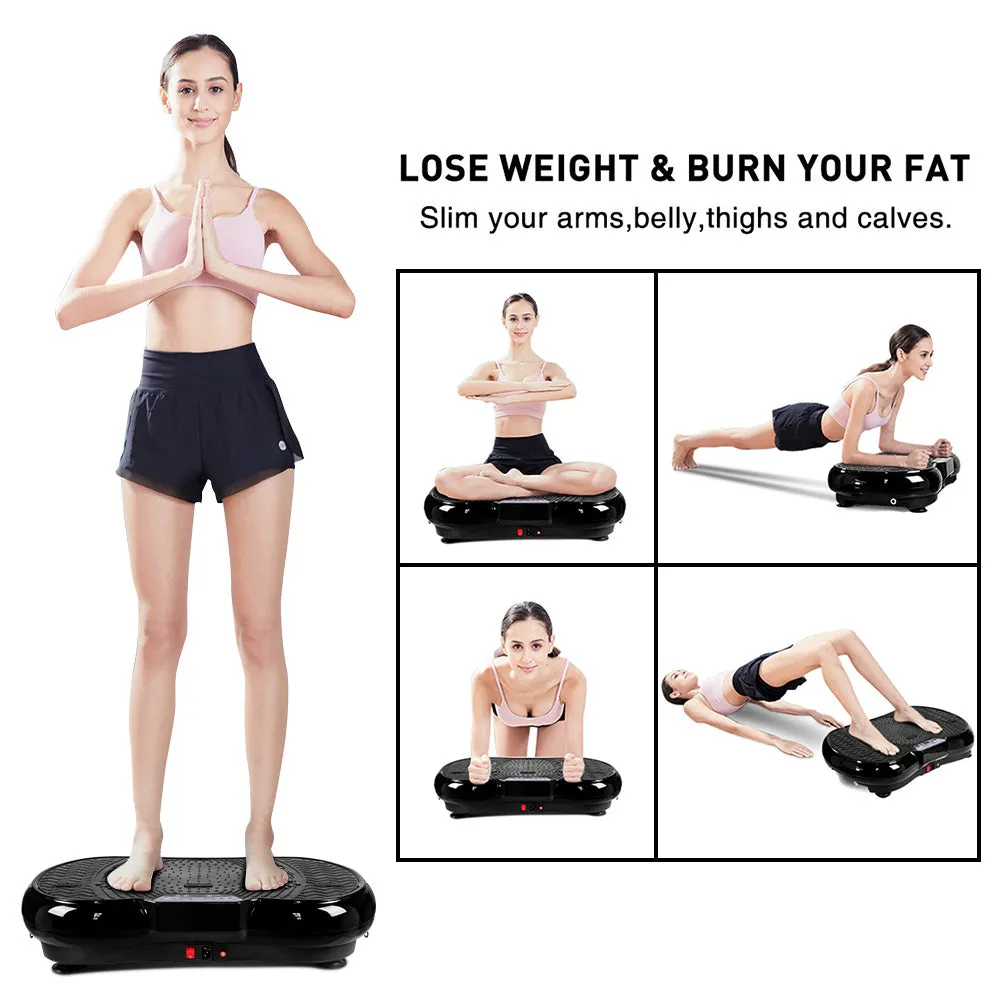 Vibration Platform with Rope Skipping Remote Control Whole Body Workout Fitness Trainer