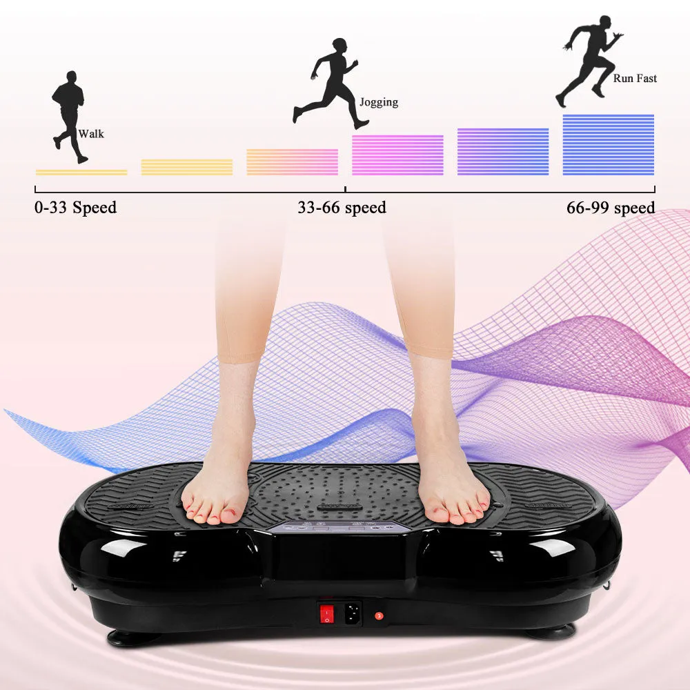 Vibration Platform with Rope Skipping Remote Control Whole Body Workout Fitness Trainer