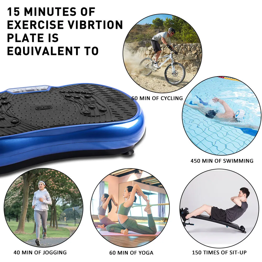 Vibration Platform with Rope Skipping Remote Control Whole Body Workout Fitness Trainer