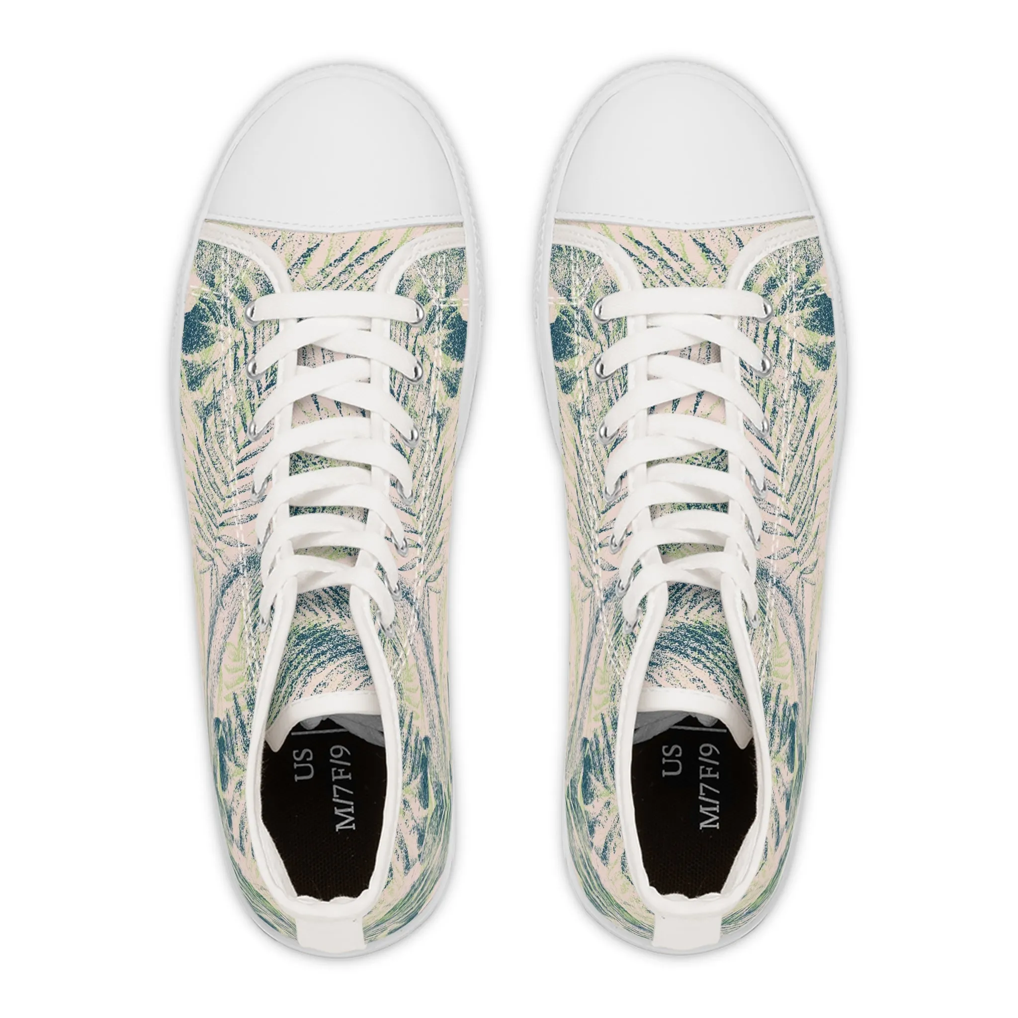 Vintage Palm Tree Women's High Top Sneakers