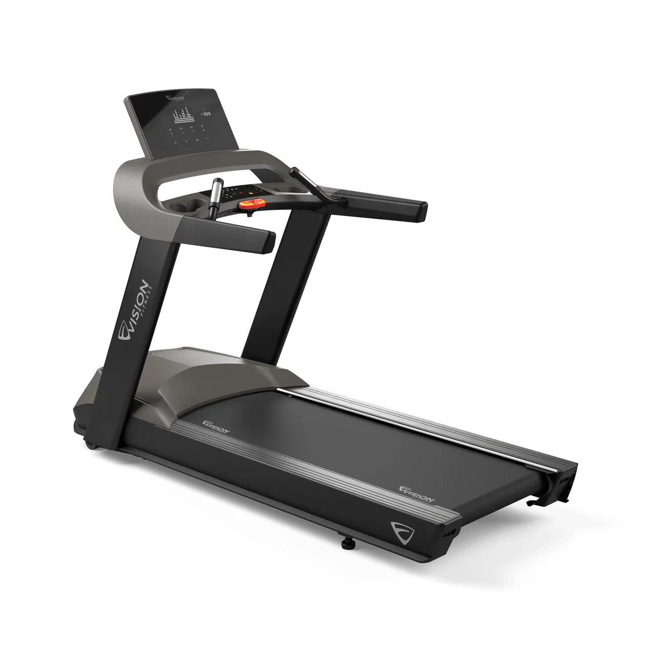 Vision Fitness T600ENT Matte Black Treadmill with 22" HD Touchscreen & AC Motor