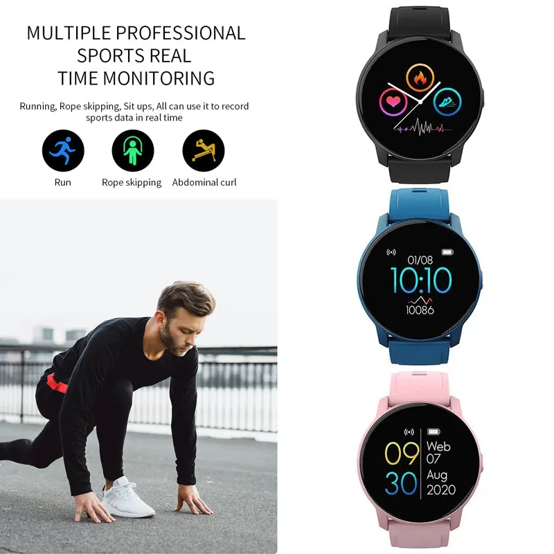 W9 Women Men Waterproof Smart Sports Watch with Heart Rate Monitor