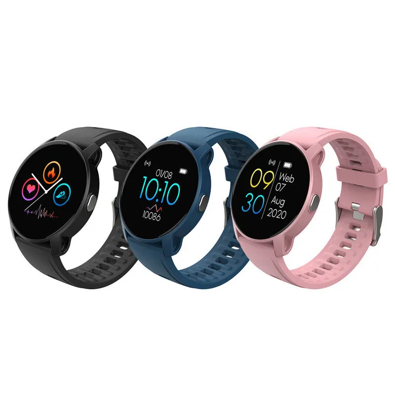 W9 Women Men Waterproof Smart Sports Watch with Heart Rate Monitor