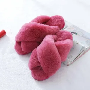 Warm Winter Natural Wool Slippers