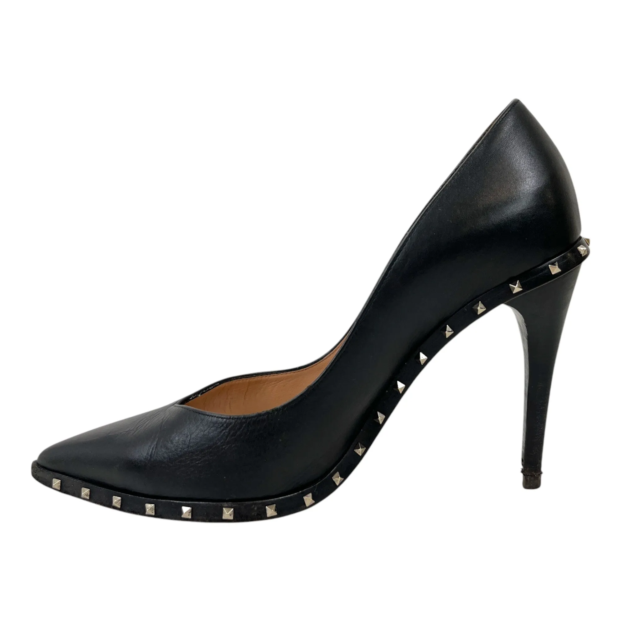 Women's Rockstud Heels Black Size EU 37 / UK 4