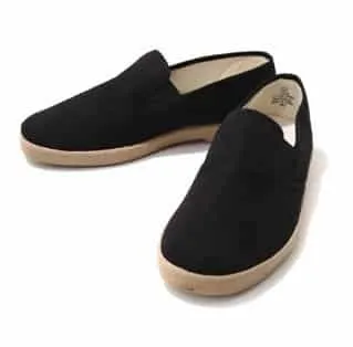 Zig Zag Slip-On Shoes Black/Gum Sole 7206