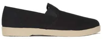 Zig Zag Slip-On Shoes Black/Gum Sole 7206